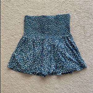 Nordstrom BP blue floral skirt